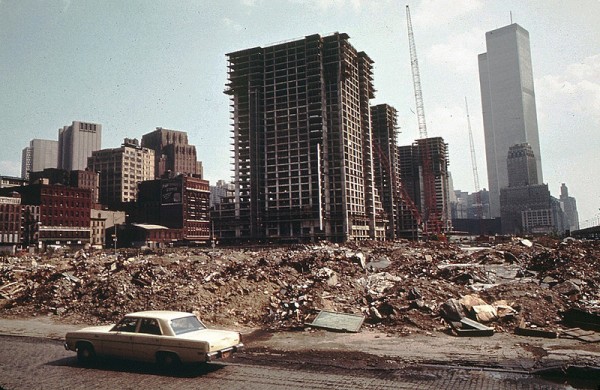 Нижний Манхэттен (район ВТЦ) в 1973 г.